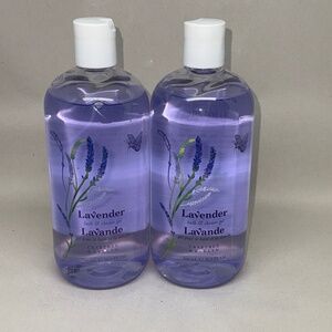 2 PACK Crabtree & Evelyn LAVENDER Bath & Shower Gel 16.9 fl oz Bottle NEW
